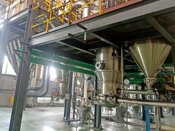 多孔碳气流粉碎机案例：山西项目 D50=7.2μm，硅碳负极资料超微粉碎产线